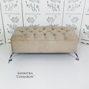 Банкетка «Cinnabon» 450х1100х500 велюр Бежевый