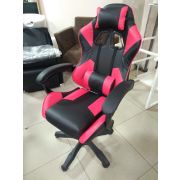 Кресло офисное «Геймер» экокожа красный