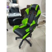 Кресло офисное «Геймер» экокожа зеленый