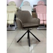 Стул «Макома Midi» велюр коричневый на крутящихся ножках