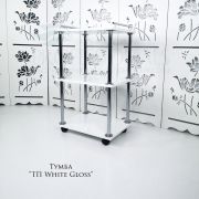 Тележка косметологическая ТП 750*450*350 бетон белый