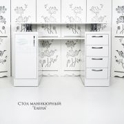 Стол СМ «Елена» 750х1250х500 Белый Шёлк